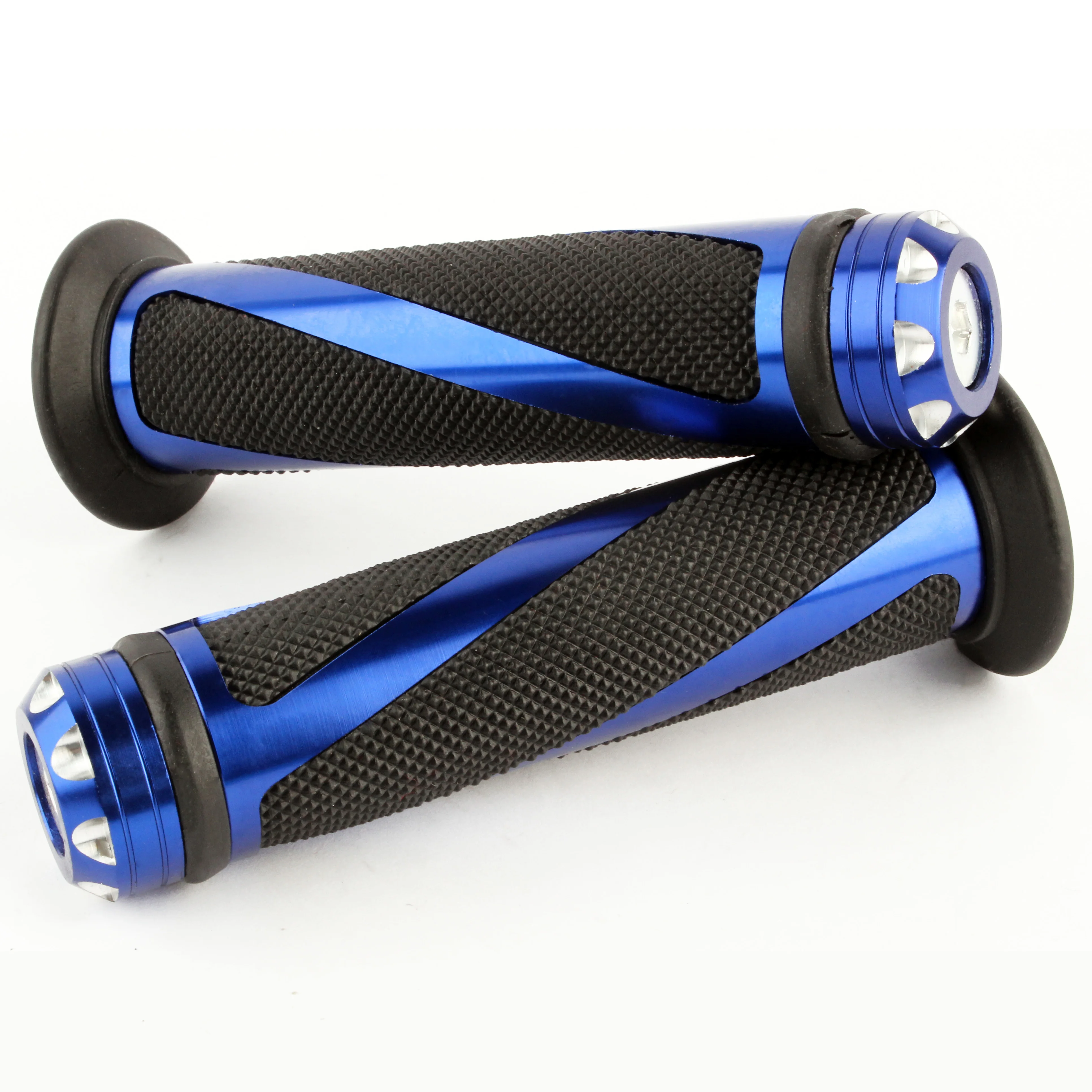 Empuñaduras manillar moto CNC 22mm universales Kawasaki Honda Yamaha - imagen 4