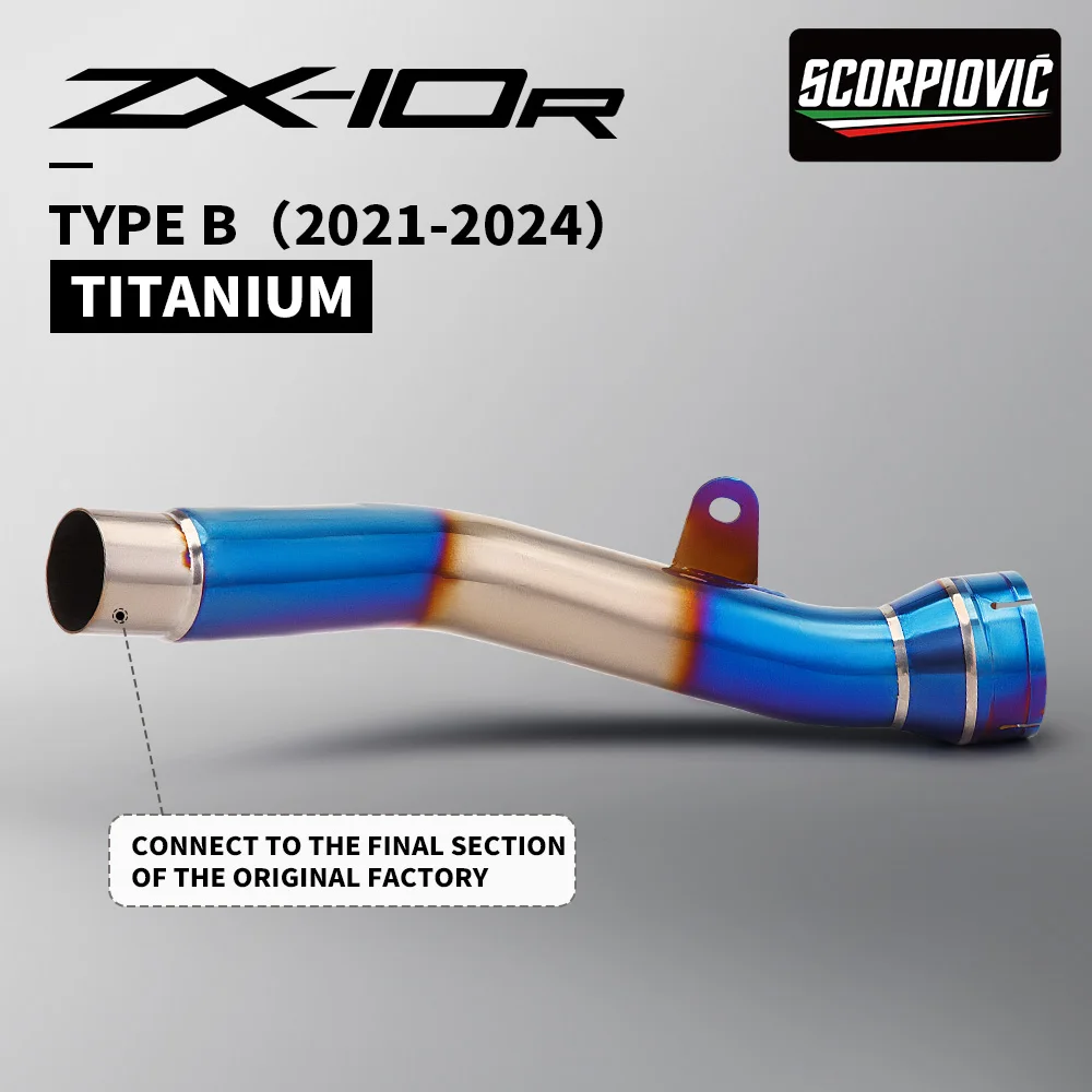 Tubo intermedio titanio para Kawasaki Ninja ZX-10R