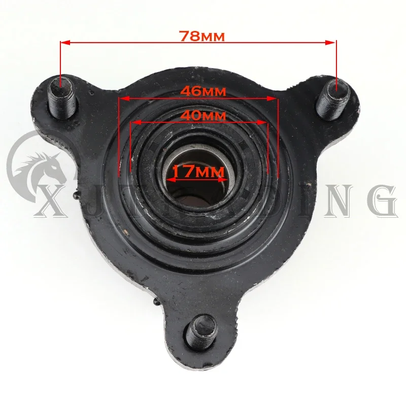 Buje de rueda delantero M8 con disco de freno para kart y quad - imagen 4