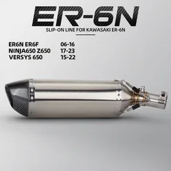 Escape slip-on R77 para Kawasaki ER6N, ER6F y Versys 650