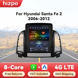 Radio multimedia Tesla Style Hizpo con GPS para Hyundai Santa Fe II