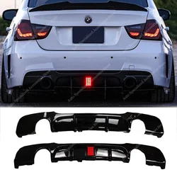 Difusor trasero negro brillo estilo M para BMW E90/E91 2005-2012
