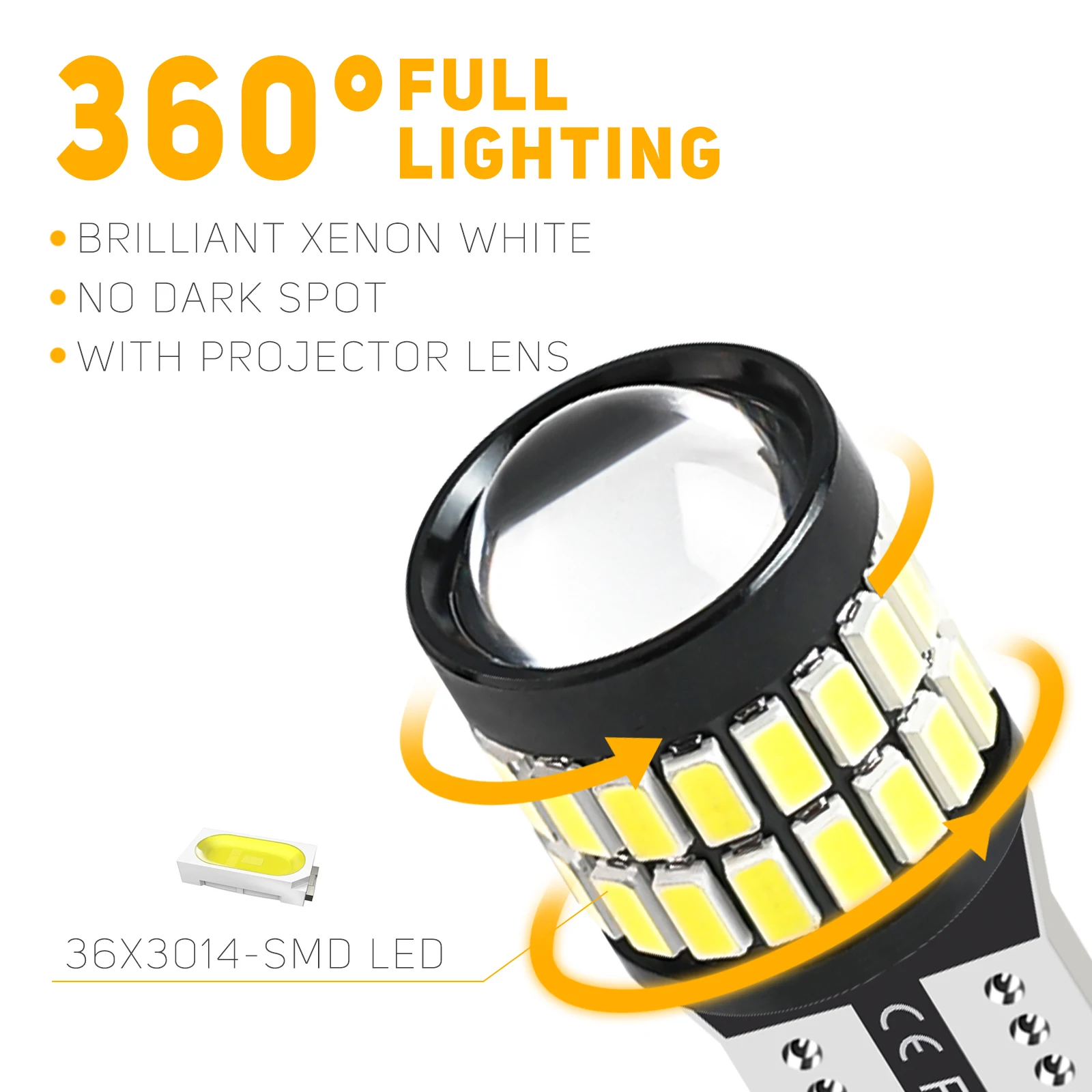 Bombillas LED W5W 501 luz lateral – Audi A3 8P, TT MK2, A5, A4 B6 B7 - imagen 2