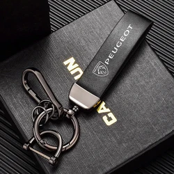 Llavero de cuero Peugeot para coche – Accesorio elegante