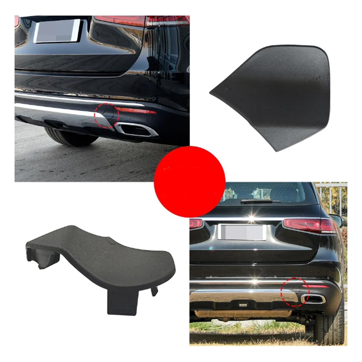 Tapa gancho remolque original Mercedes GLS W167 2020-2023 - imagen 4