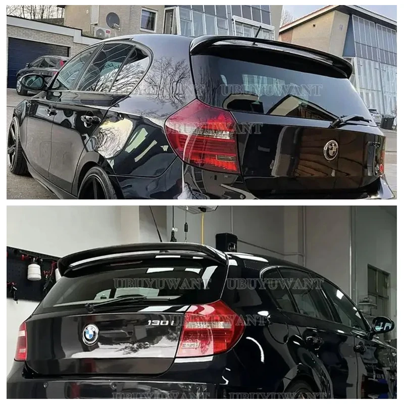Alero de techo negro brillante ABS para BMW Serie 1 E81 E87 118i 120i