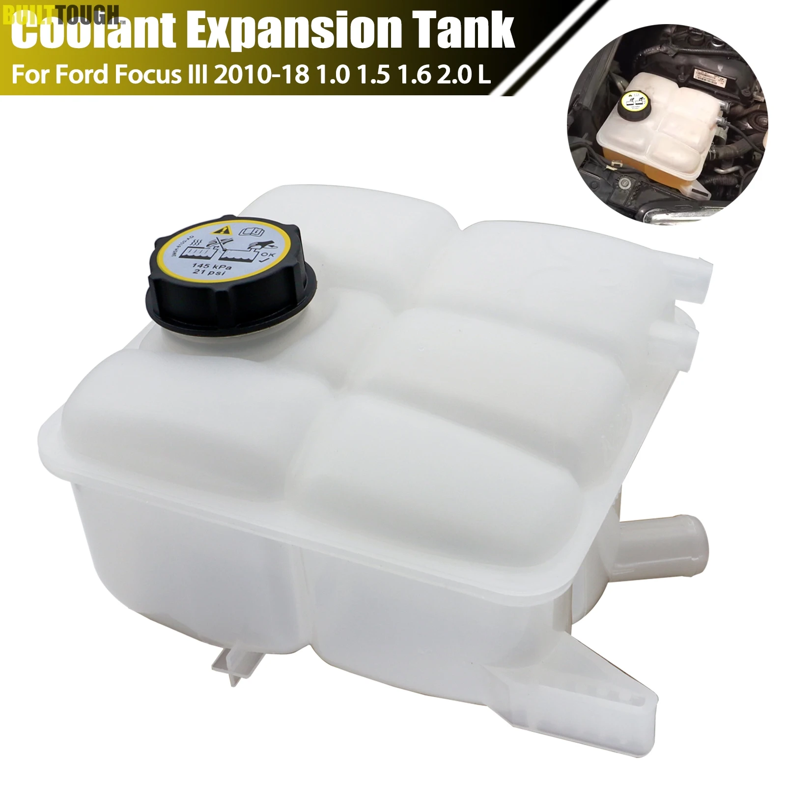 Vaso expansión Ford Focus MK3 con tapa – C-Max Kuga Tourneo Connect