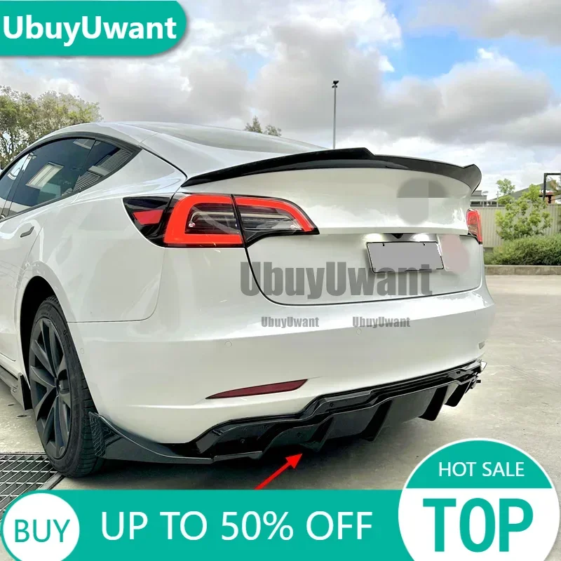 Difusor de Parachoques Trasero Tesla Model 3 2017-2019 UBUYUWANT