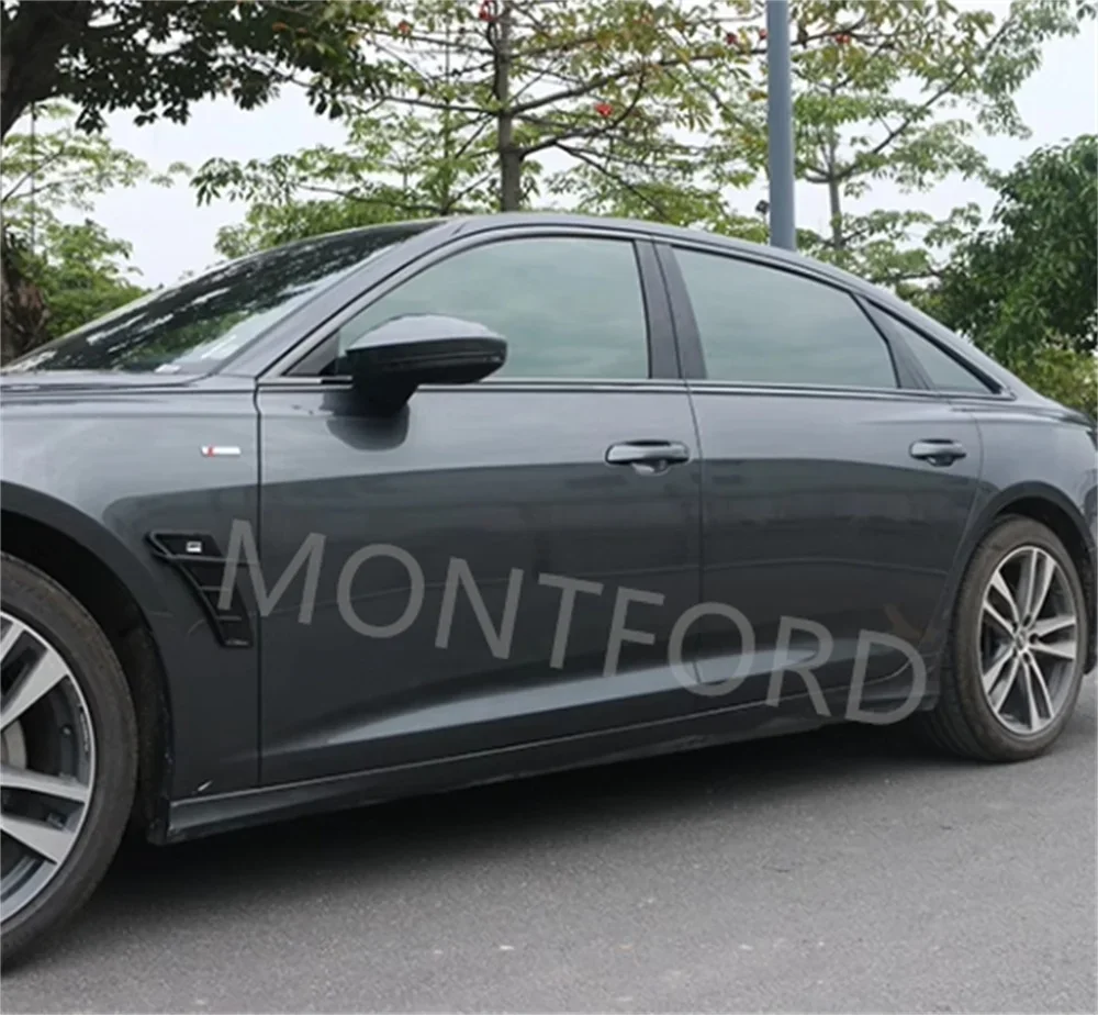 Molduras de ventanilla en acero negro para Audi A6 S6 2019-2023 - imagen 2