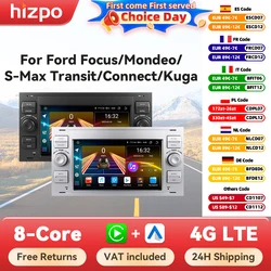 Autoradio GPS 2Din Hizpo con CarPlay para Ford Focus Fiesta Mondeo