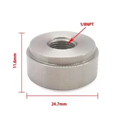 Tapón de soldadura roscado NPT en acero inoxidable, montaje métrico