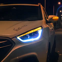 Faros delanteros LED con lente bífocal para Hyundai ix35 2010-2017