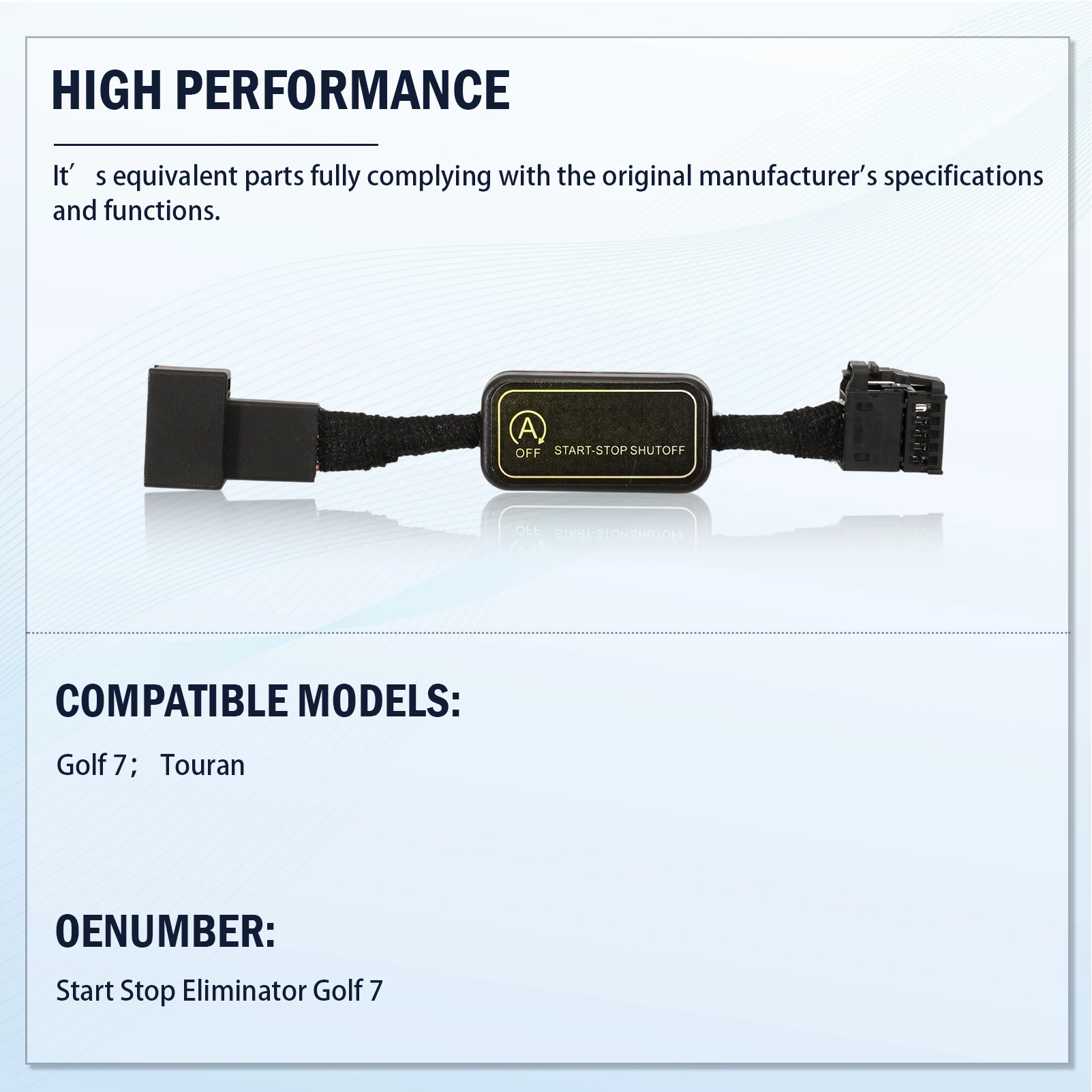 Sistema Start-Stop para Volkswagen Golf 7, Passat B8, Touran y T-Roc
