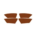 4pcs Brown
