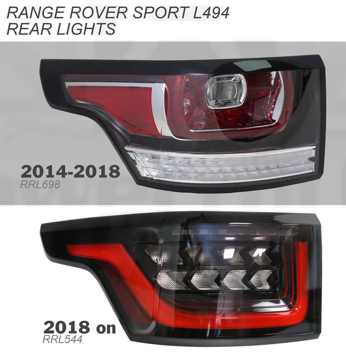 Pilotos traseros LED para Range Rover Sport L494 estilo 2022 - imagen 5