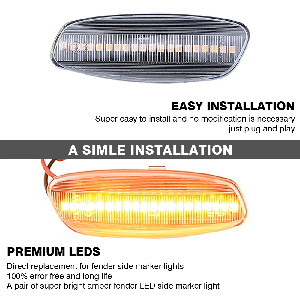 Intermitente lateral LED dinámico – Peugeot 207/308 Citroën C3/C4 - imagen 5