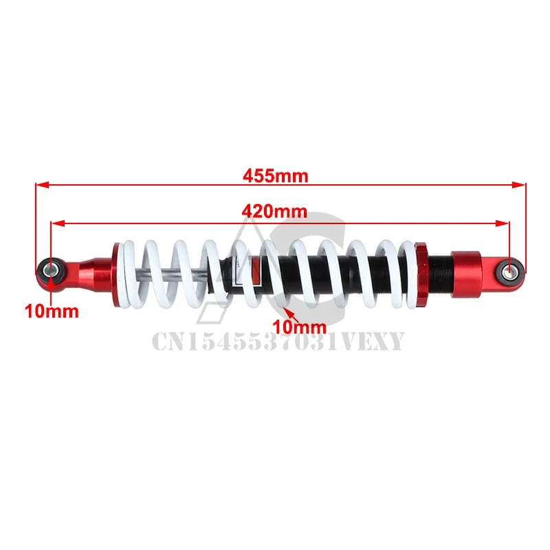Amortiguador trasero de suspensión 420 mm para Pit Bike, ATV y quad - imagen 3