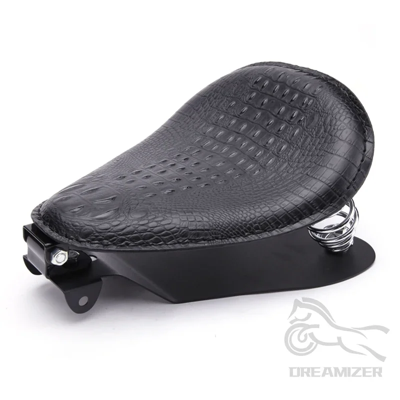 Cojín asiento moto Harley Sportster soporte resorte cuero PU - imagen 4