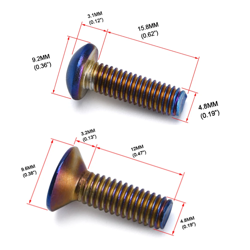 Llave en L volante con tornillos titanio quemado para coche - imagen 3