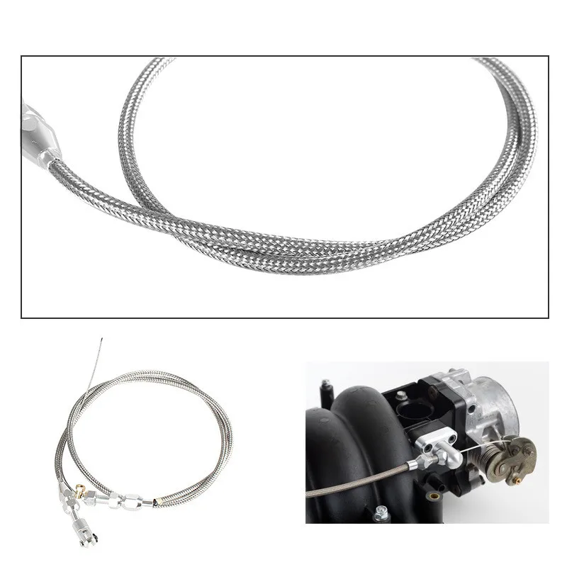 Kit de cable de acelerador trenzado para motor Chevrolet/Chevy LS1 1997-2007 4.8L 5.3L 5.7L 6.0L - imagen 3