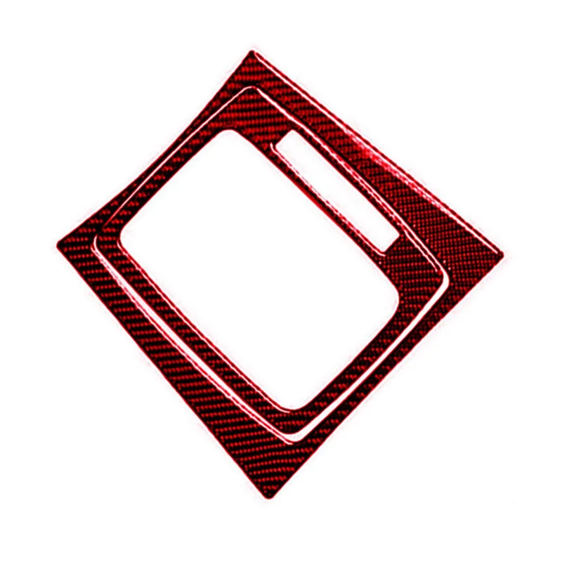 Embellecedor palanca cambio fibra carbono roja – Mercedes C W204 - imagen 2