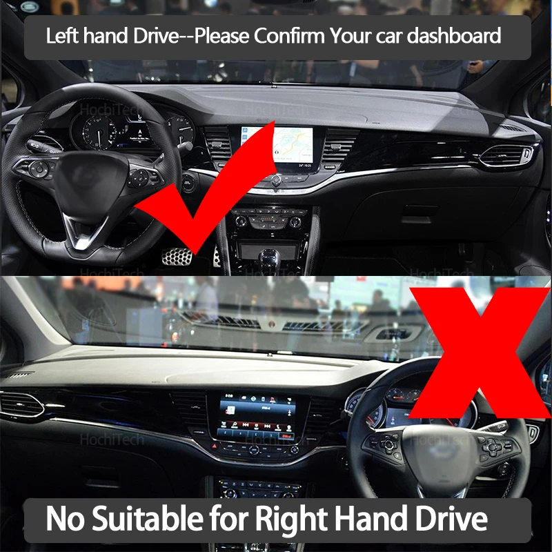 Para Opel Astra K 2016-2019 Vauxhall Holden alfombrilla para salpicadero de alta calidad cubierta para salpicadero almohadilla parasol accesorios para alfombras - imagen 2