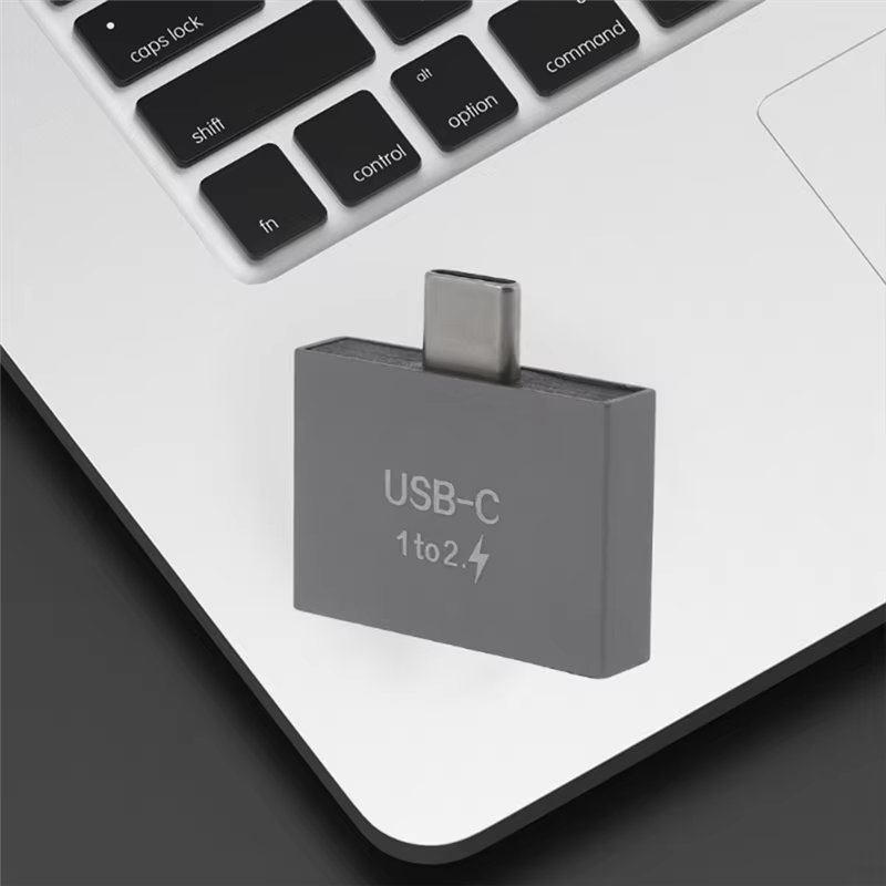 Adaptador USB-C en Y, macho a doble hembra, para carga PD - imagen 5