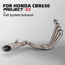 Tubo de enlace de escape para Honda CBR650R, CBR650F y CB650F
