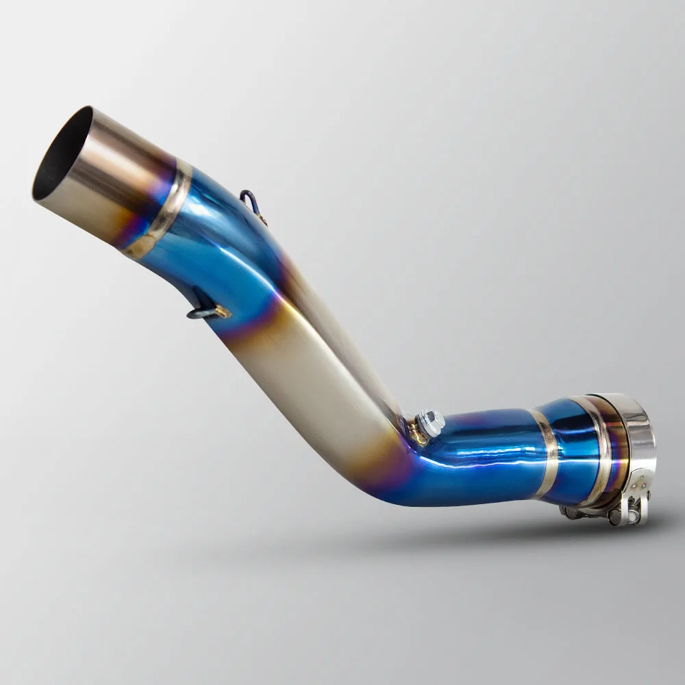 Adaptador escape titanio azul para Kawasaki ZX-10R 2021-2025 - imagen 2