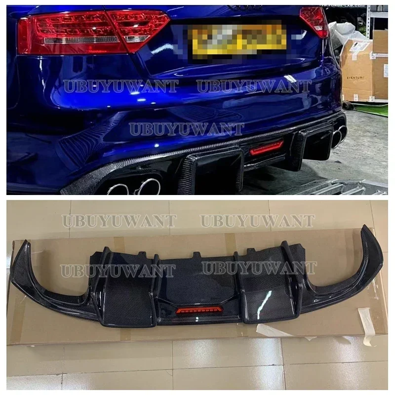 Difusor parachoques trasero de carbono para Audi A5 S5 2008-2015 - imagen 2
