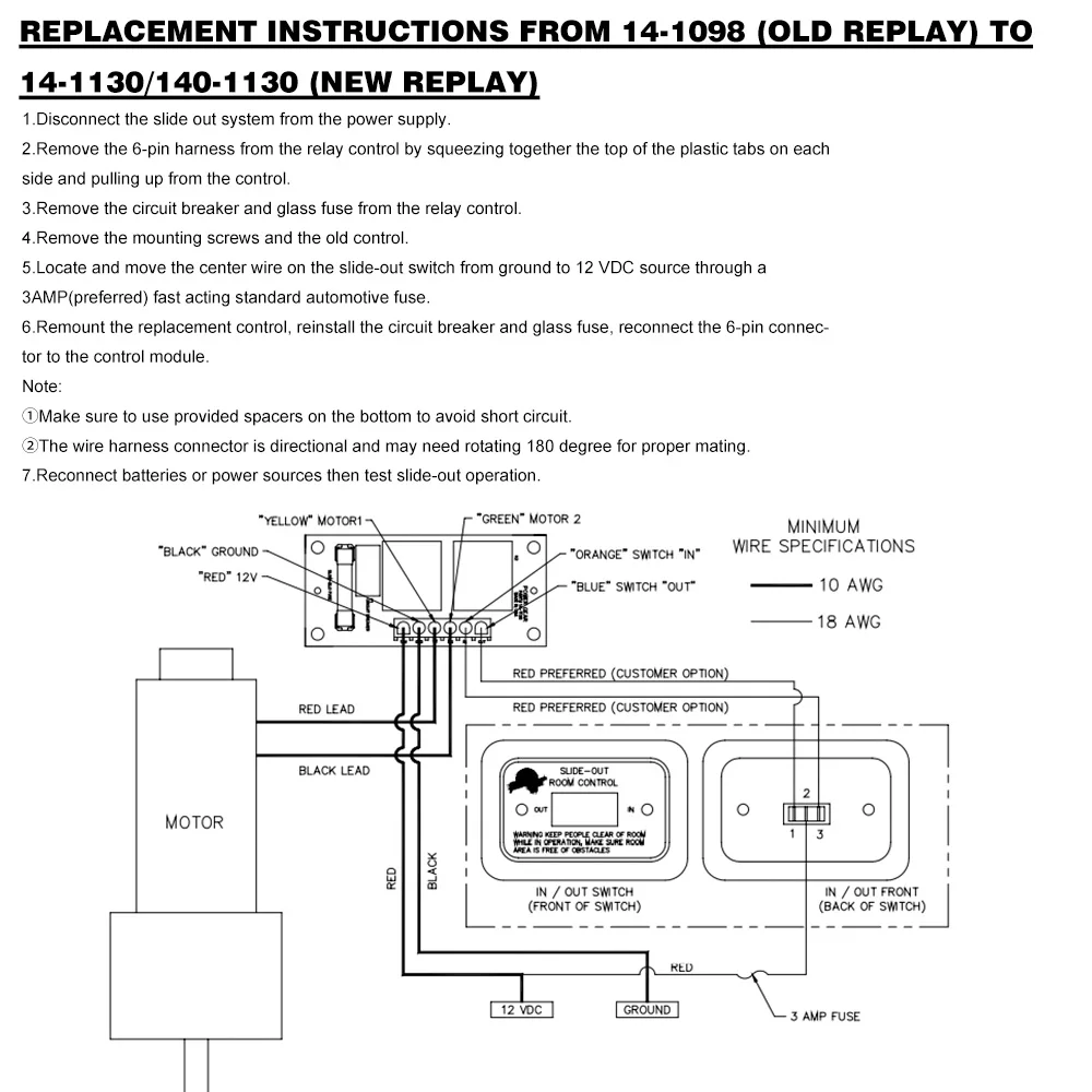 Power Gear 14-1130 Placa control mecanismo deslizante Fleetwood RV 246063 - imagen 5