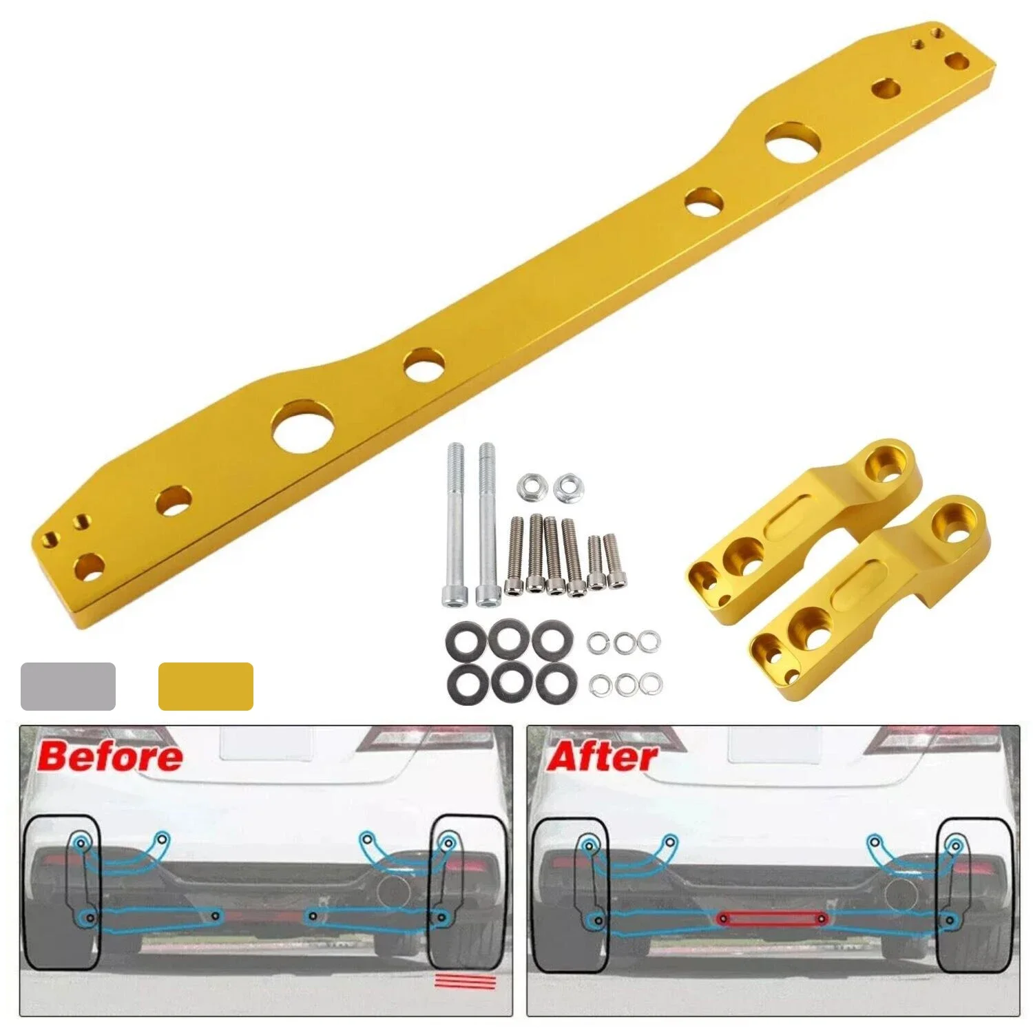 Soporte submarco trasero Billet Honda Civic EP3 01-05