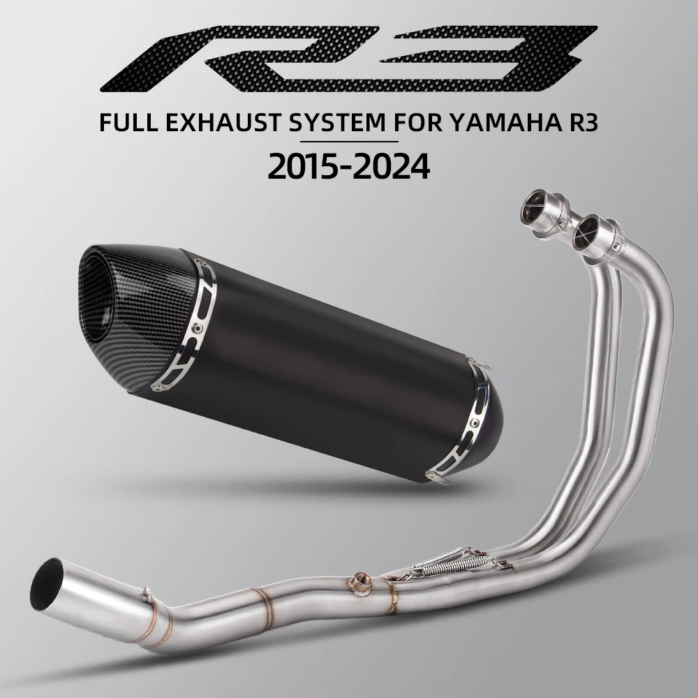 Escape completo Yamaha YZF-R3/R25 MT-03 tubo medio delantero R77