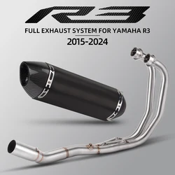 Escape completo Yamaha YZF-R3/R25 MT-03 tubo medio delantero R77