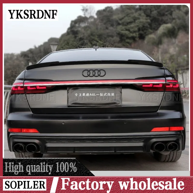 Alerón trasero de maletero ABS para Audi A6 C8 (2019-2021)