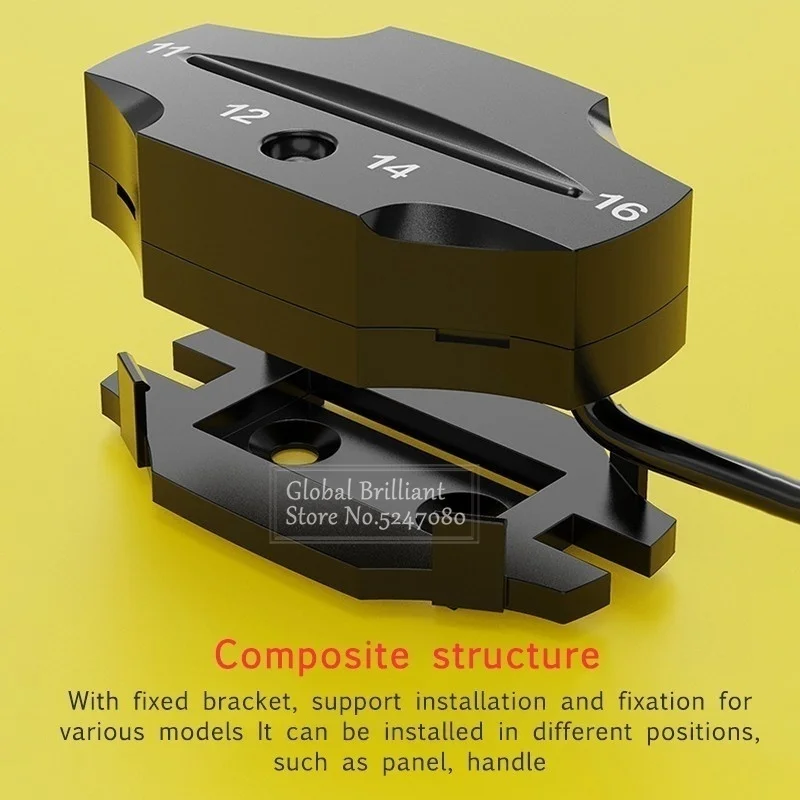Voltímetro compacto con cable de conexión