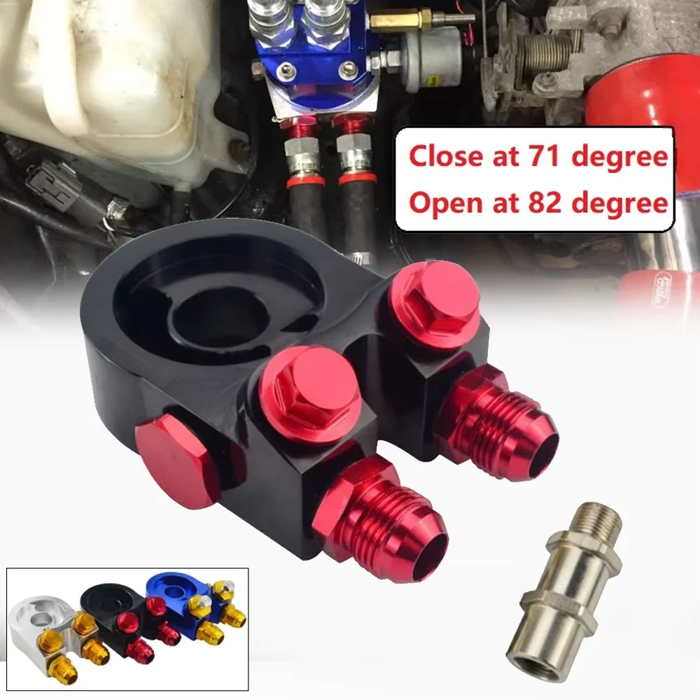 Adaptador sándwich para filtro de aceite AN10 con termostato - imagen 2