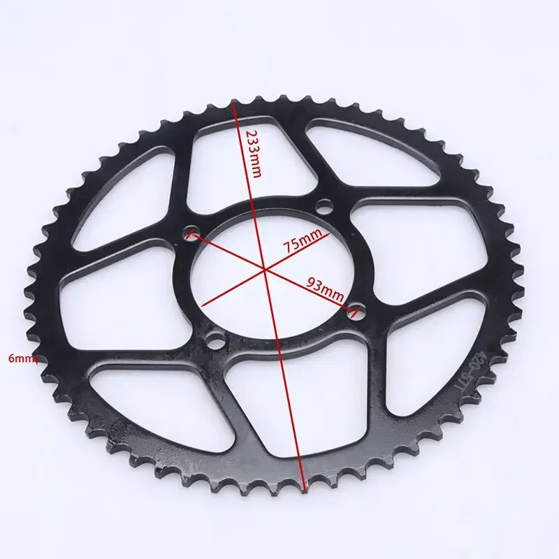 Piñón de cadena universal para moto y ATV Honda, Yamaha y Kawasaki
