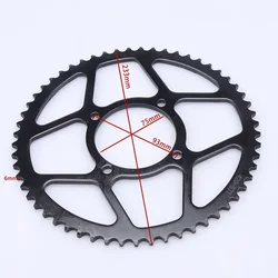 Piñón de cadena universal para moto y ATV Honda, Yamaha y Kawasaki