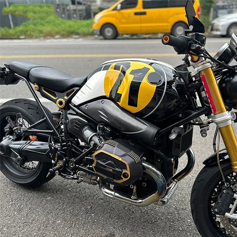 Cubiertas de toma de aire de fibra de carbono para BMW R nineT - imagen 3