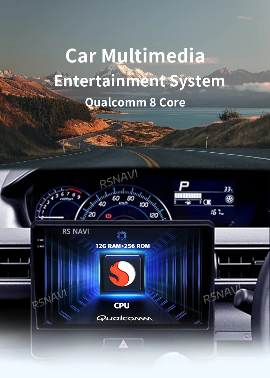 Radio Android 15 CarPlay Auto RSNAVI instalada en Suzuki Wagon R