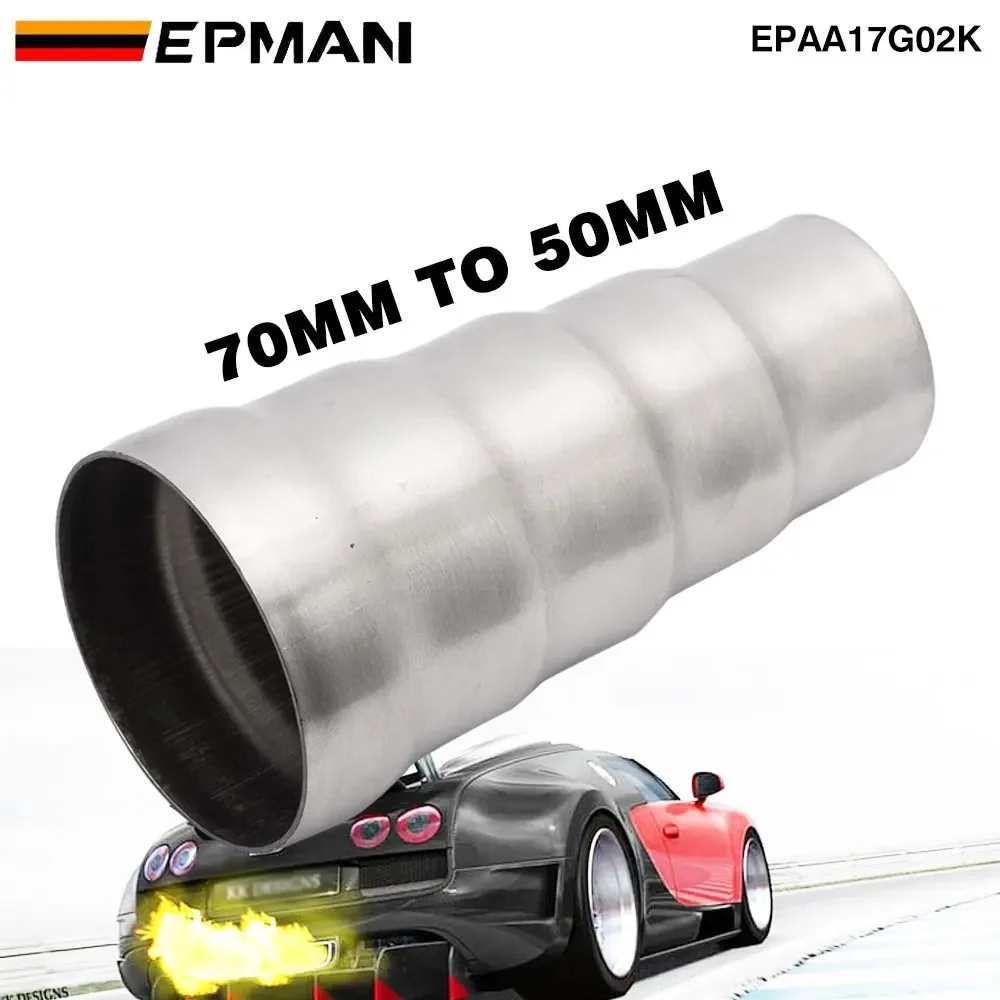 Adaptador reductor de escape EPMAN aceroinox 50 a 70mm universal