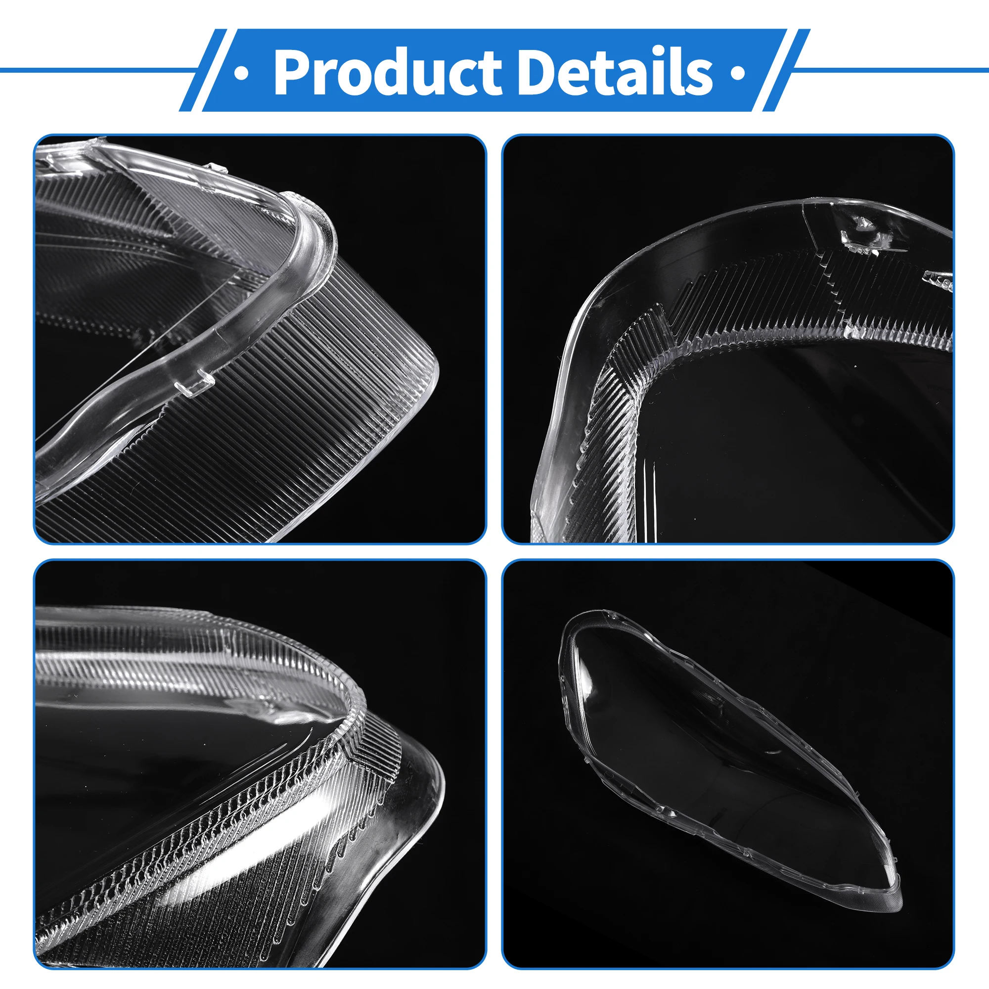 UXCELL Auto cubierta de lente de faro delantero izquierdo lente de faro de coche cubierta de lente transparente para Volvo XC60 2014-2017 1 pieza - imagen 4