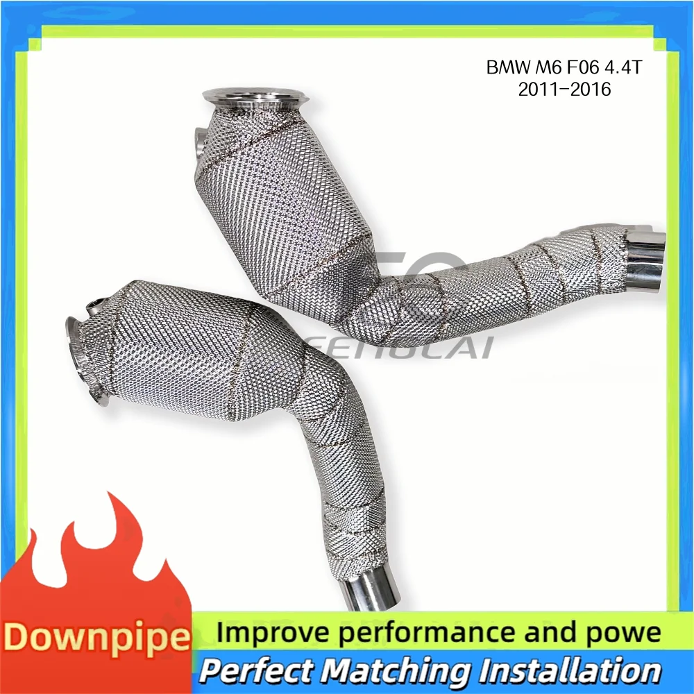 Bajante catalítica BMW M6 F06 4.4T 2011-2016 acero inox alto flujo