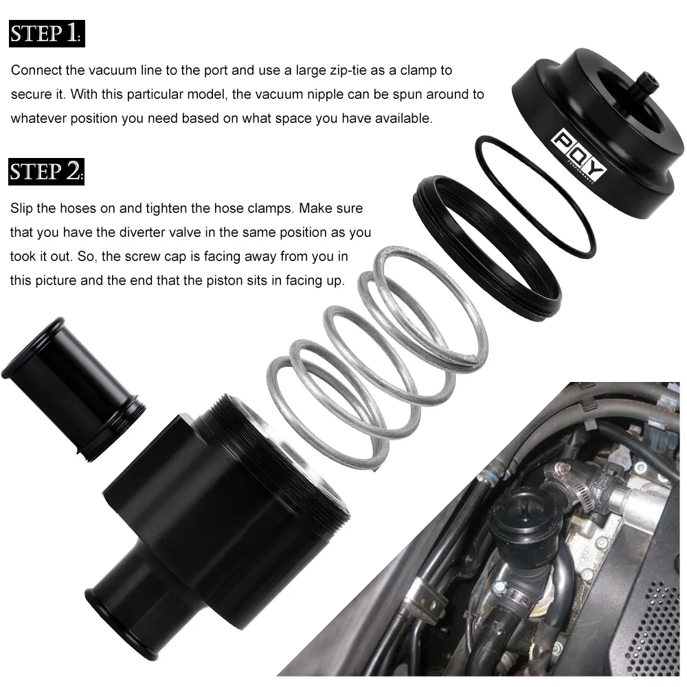 PQY Válvula BOV Turbo Boost para Audi A4 1.8T y 2.7T - imagen 5