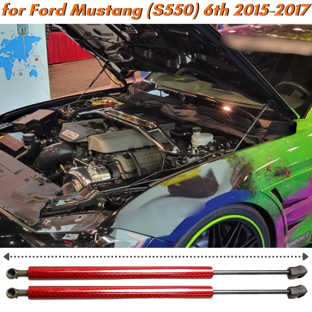 Amortiguadores de capó para Ford Mustang S550 2015-2017