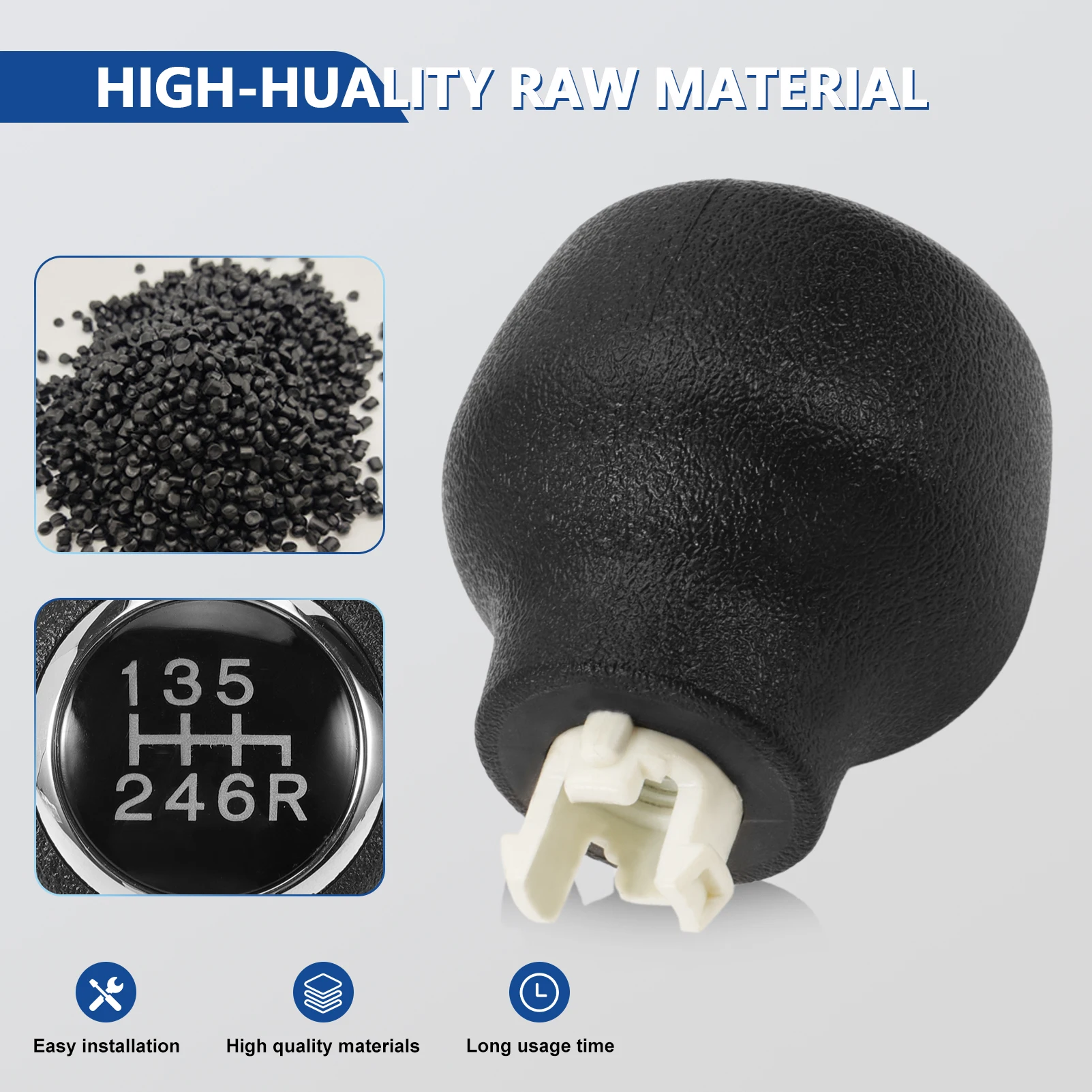 Perilla de palanca de cambios de transmisión Manual, manija de perilla de palanca de cambios para Civic 2016-2019 Reemplazar 54102-TBA-L02 54102-TBA-L02ZB - imagen 5