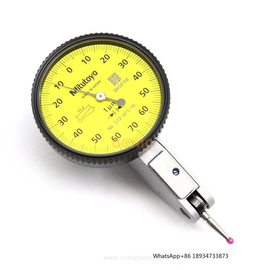 Mitutoyo 513-471-10E Indicador esfera 0-0.14mm precisión 0.001mm rubí