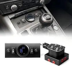 Kit de suspensión neumática 4 válvulas 12V con panel y 3 manómetros