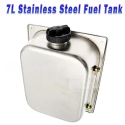 Depósito combustible 7L de acero inoxidable universal para Webasto y Eberspächer